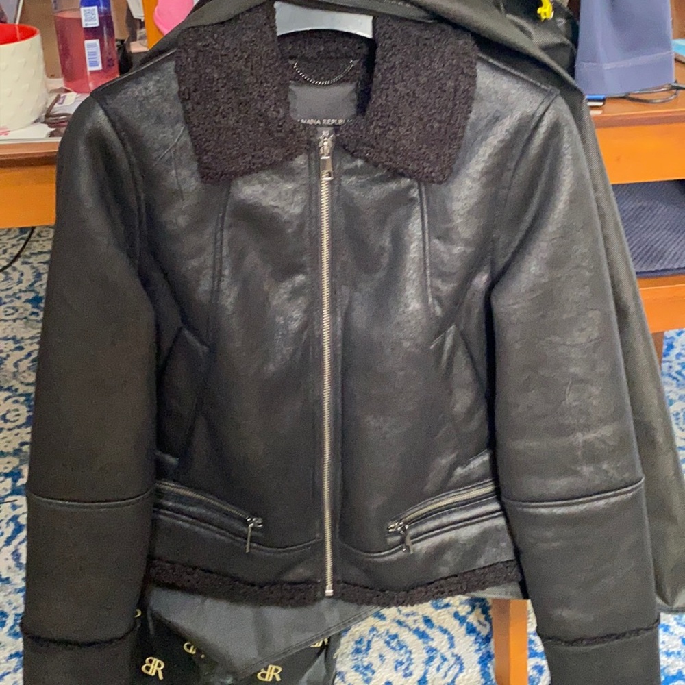 Brand new, Never worn Black Bomber Jacket - XS